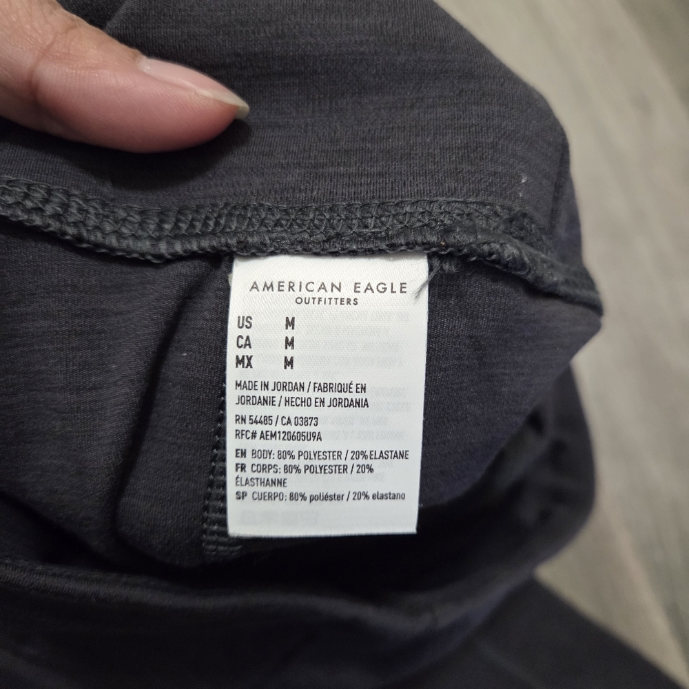 American Eagle Outfitters Gray High-Waist Leggings | Sculpting Stretch Pocket - Picture 8 of 11